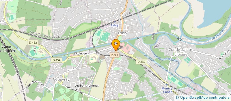 localisation de l'entreprise 387 640 162 à ESBLY