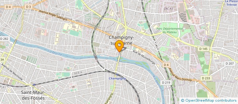 localisation de l'entreprise 387 857 436   CHAMPIGNY-SUR-MARNE