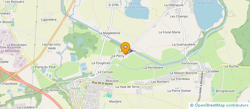 localisation de l'entreprise 388 049 876   HEDE-BAZOUGES