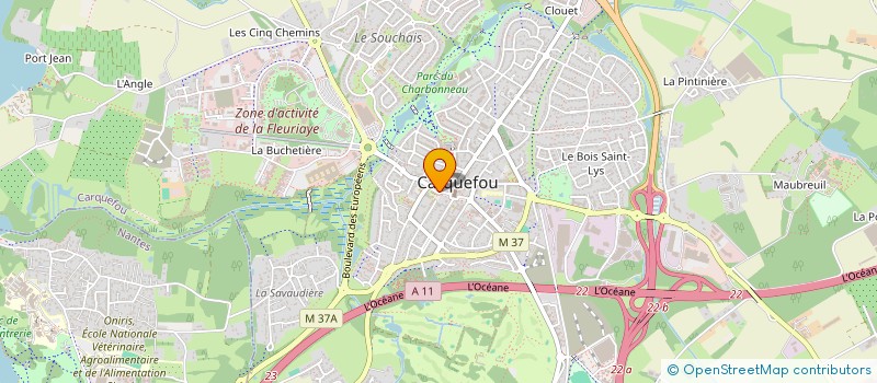 localisation de l'entreprise 388 169 658   CARQUEFOU