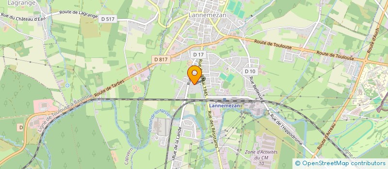 localisation de l'entreprise 389 061 144   LANNEMEZAN