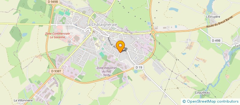 localisation de l'entreprise 389 200 767   LA CHATAIGNERAIE