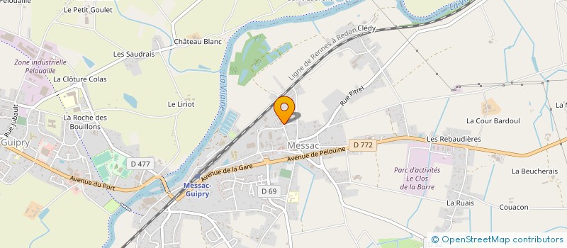 localisation de l'entreprise 389 600 404 à GUIPRY-MESSAC