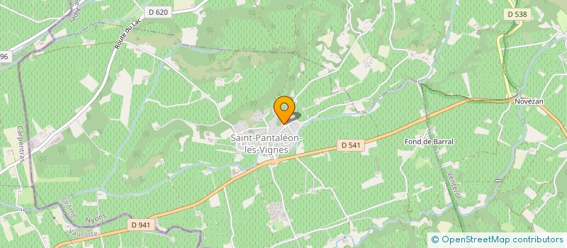 localisation de l'entreprise 389 862 509   SAINT-PANTALEON-LES-VIGNES