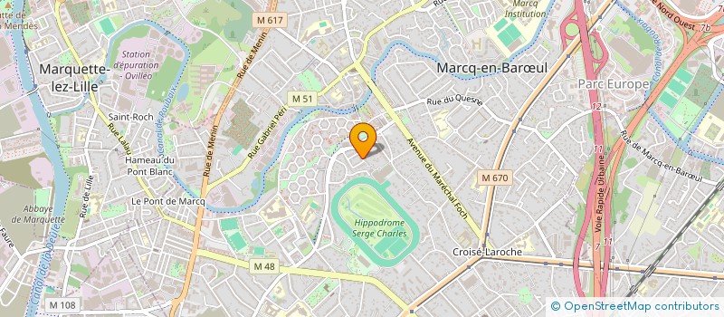 localisation de l'entreprise 389 976 887  à MARCQ-EN-BARŒUL