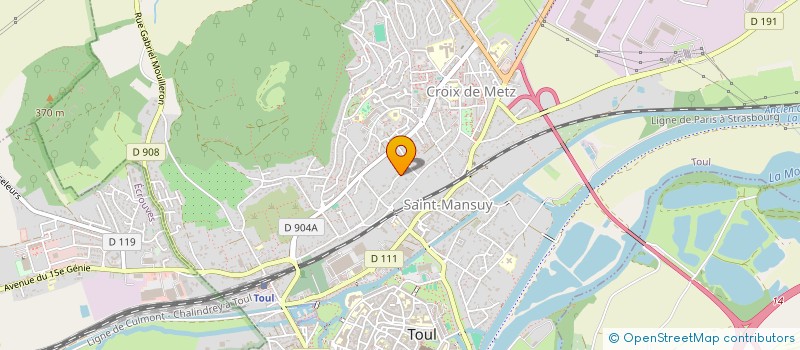 localisation de l'entreprise 39.23 à TOUL