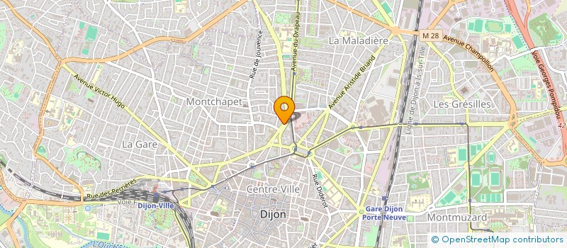 localisation de l'entreprise 39 RUE SAMBIN à DIJON