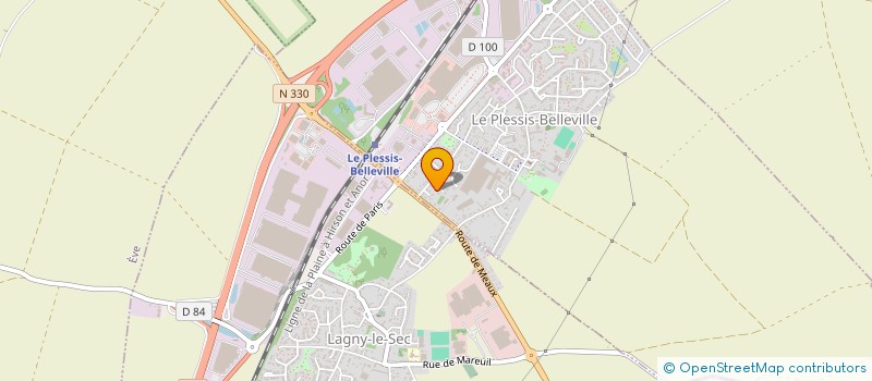 localisation de l'entreprise 390 496 255   LE PLESSIS-BELLEVILLE