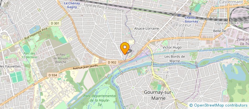 localisation de l'entreprise 390 634 624 à GAGNY