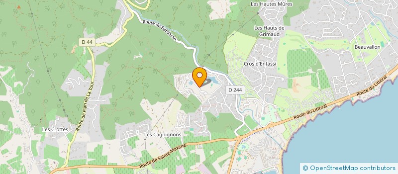 localisation de l'entreprise 390 863 090   GRIMAUD