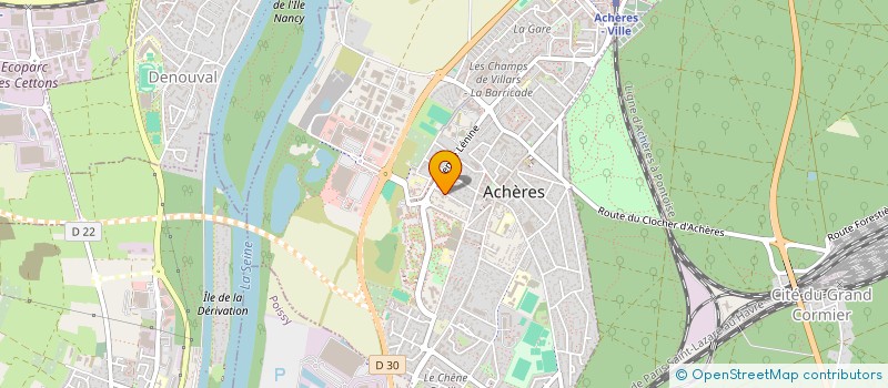 localisation de l'entreprise 390 869 923   ACHERES