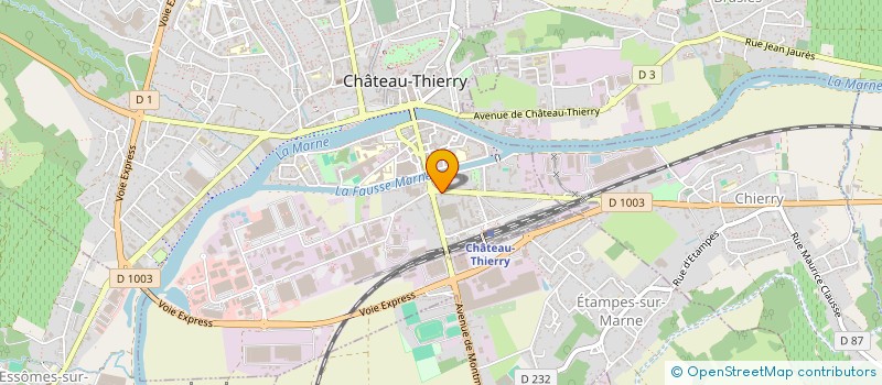 localisation de l'entreprise 391 232 949   CHATEAU-THIERRY