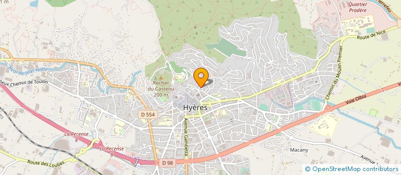 localisation de l'entreprise 391 490 786  à HYERES