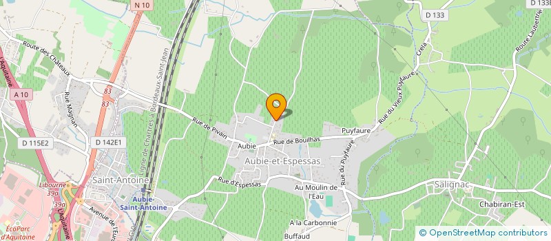 localisation de l'entreprise 391 890 373   SAINT-GENES-DE-FRONSAC