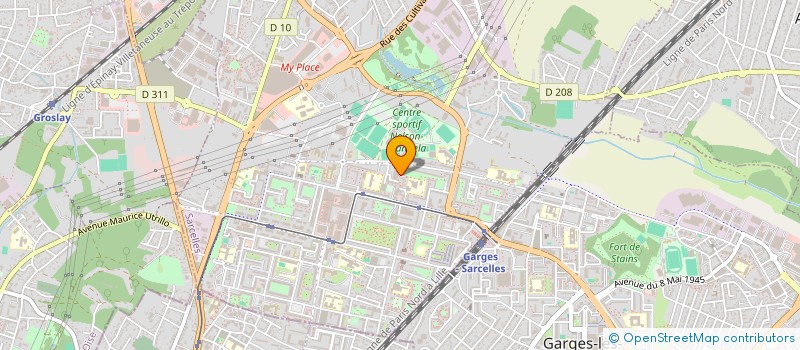 localisation de l'entreprise 392 168 621 à SARCELLES