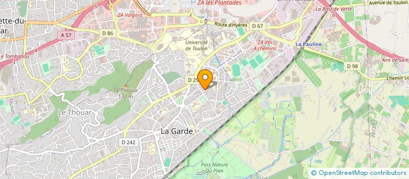 localisation de l'entreprise 392 324 562 à LA GARDE