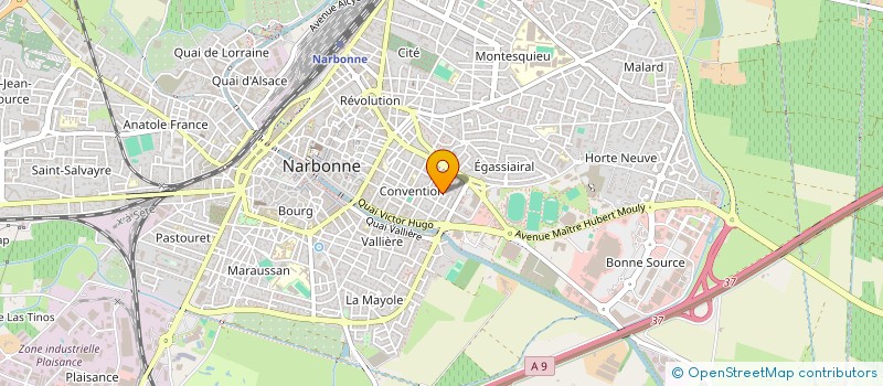 localisation de l'entreprise 392 337 465   NARBONNE