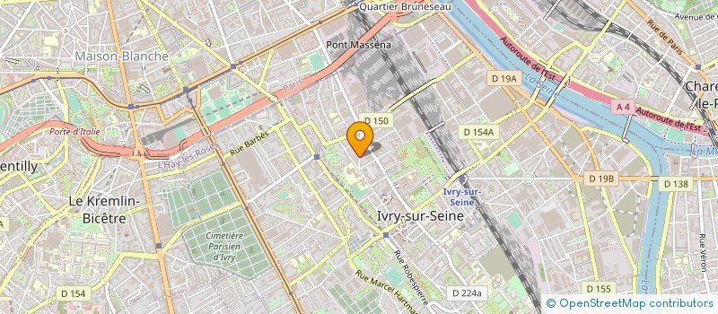 localisation de l'entreprise 392 509 758 à IVRY-SUR-SEINE
