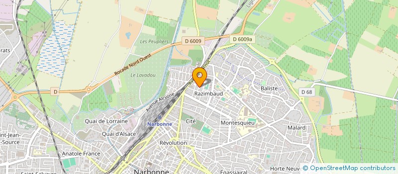 localisation de l'entreprise 392 539 367 à NARBONNE
