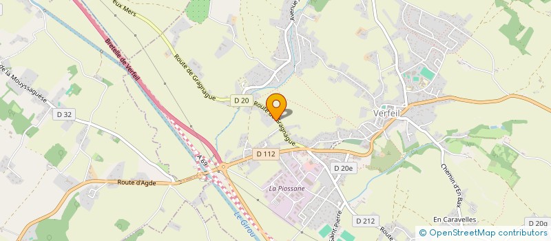 localisation de l'entreprise 392 580 510   VERFEIL