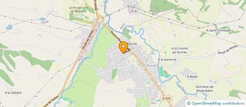 localisation de l'entreprise 392 747 481   PAVIE