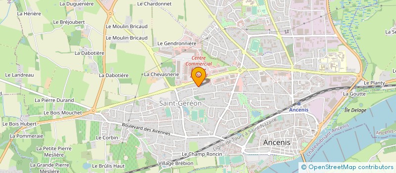 localisation de l'entreprise 393 508 734   ANCENIS-SAINT-GEREON