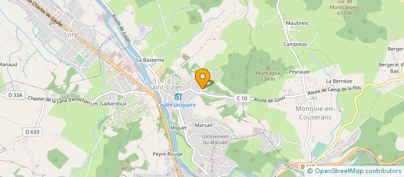localisation de l'entreprise 395 204 613 à SAINT-LIZIER
