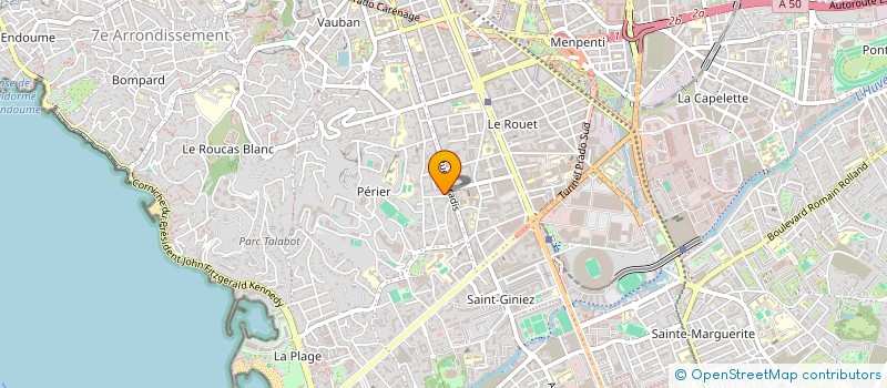 localisation de l'entreprise 395 MICHELET à MARSEILLE