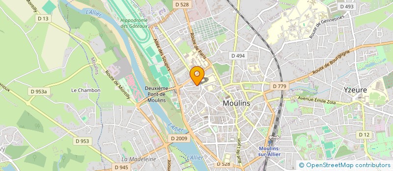 localisation de l'entreprise 397 492 703   MOULINS