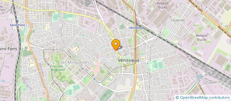 localisation de l'entreprise 397 615 816   VENISSIEUX