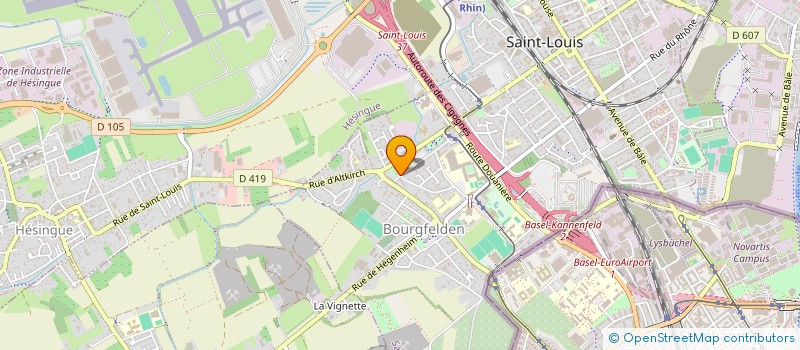 localisation de l'entreprise 397 698 085   HUNINGUE