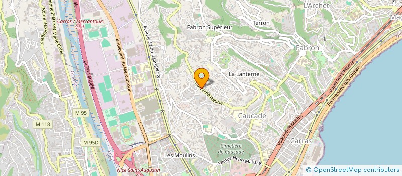 localisation de l'entreprise 397 712 399 à NICE