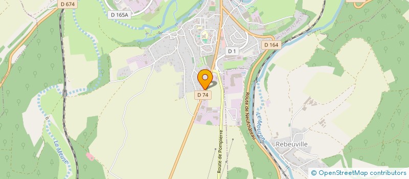 localisation de l'entreprise 397 714 924   NEUFCHATEAU