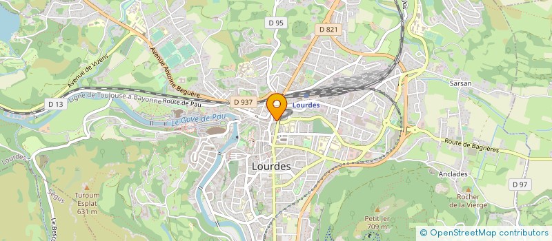 localisation de l'entreprise 397 843 509 à LOURDES