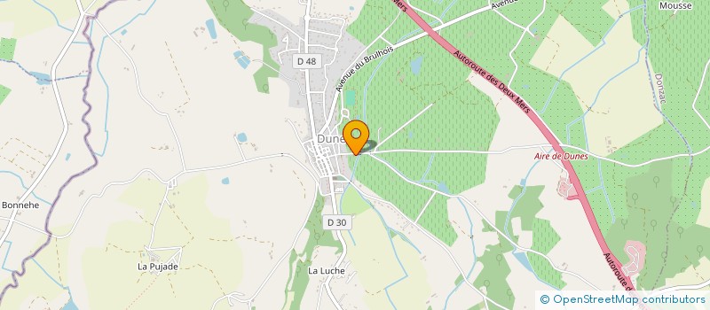 localisation de l'entreprise 397 978 180   DONZAC