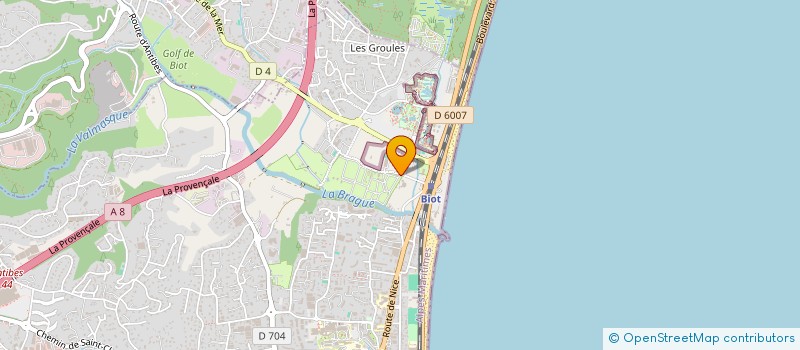 localisation de l'entreprise 397 989 880 à ANTIBES