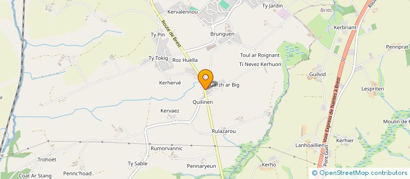 localisation de l'entreprise 398 116 798  à LA FORET-FOUESNANT