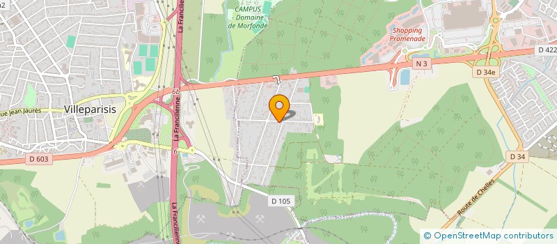 localisation de l'entreprise 398 185 603 à VILLEVAUDE