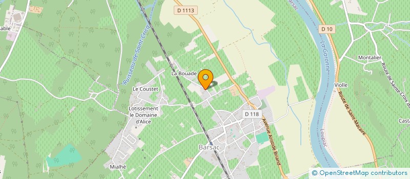 localisation de l'entreprise 398 451 146 à BARSAC