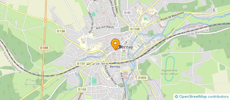 localisation de l'entreprise 398 665 539   BERNAY