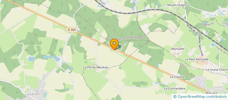 localisation de l'entreprise 398 918 540   MEZIERES-SOUS-LAVARDIN