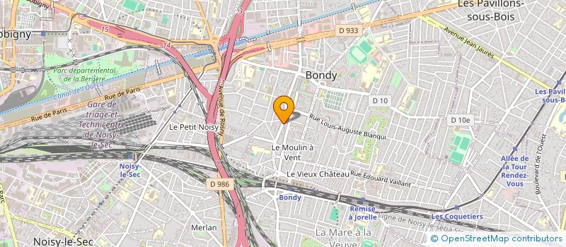 localisation de l'entreprise 399 094 598   BONDY