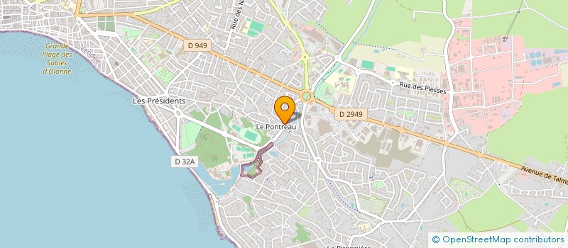 localisation de l'entreprise 399 198 175 à LES SABLES D'OLONNE