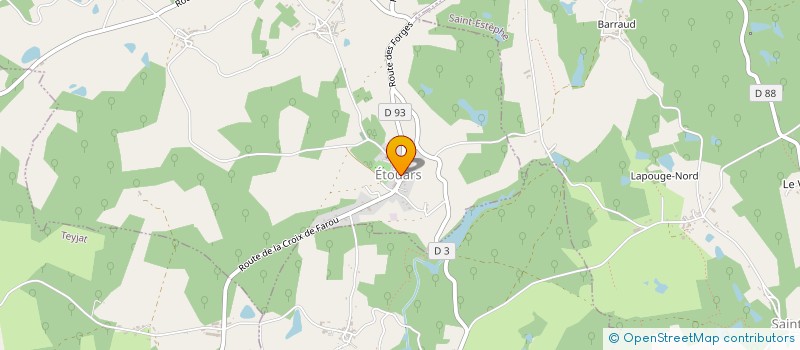 localisation de l'entreprise 399 624 113   BUSSIERE-BADIL