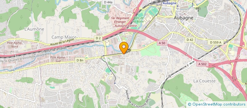 localisation de l'entreprise 399 832 443   AUBAGNE