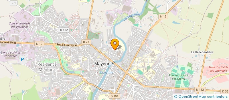 localisation de l'entreprise 3A-1B  MAYENNE