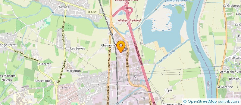 localisation de l'entreprise 3A  ARNAS