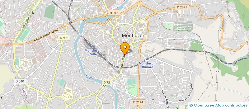 localisation de l'entreprise 3A à MONTLUCON