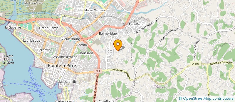 localisation de l'entreprise 3A  LES ABYMES