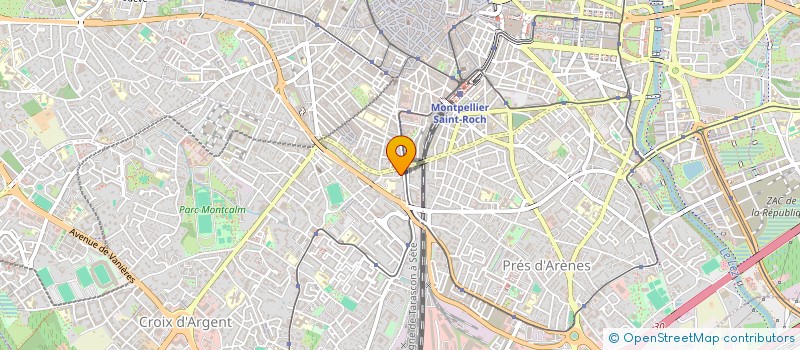 localisation de l'entreprise 3A à MONTPELLIER